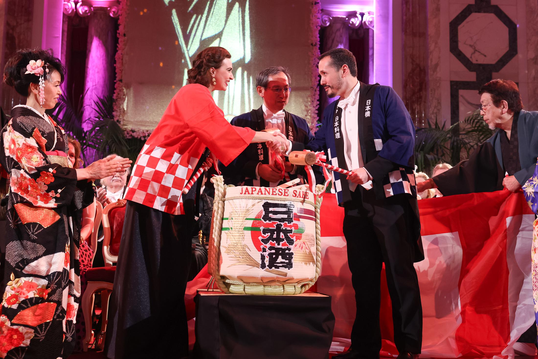 Bundesministerin für Justiz Dr.in Alma Zadić, der japanische Botschafter Se. Exzellenz Ryuta Mizuuchi und Juristenverband-Präsident Dr. Alexander T. Scheuwimmer